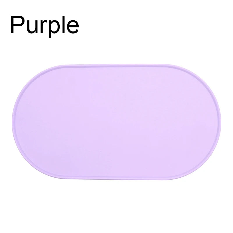 Say Goodbye to Messy Mealtimes with Our Non-Slip Silicone Bowl Mat for Pets!
