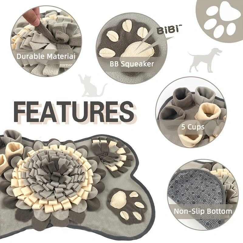 The Ultimate Paw-some Slow Feeder & Brain Teaser Mat for Your Furry Foodie