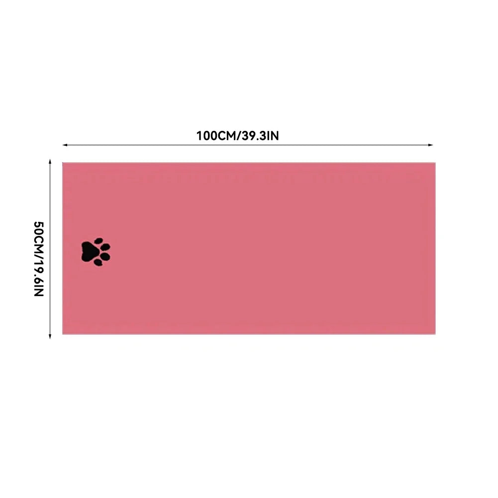 Ultra-Absorbent Microfiber Bath Towel for Pets - Quick-Drying and Soft Comfort