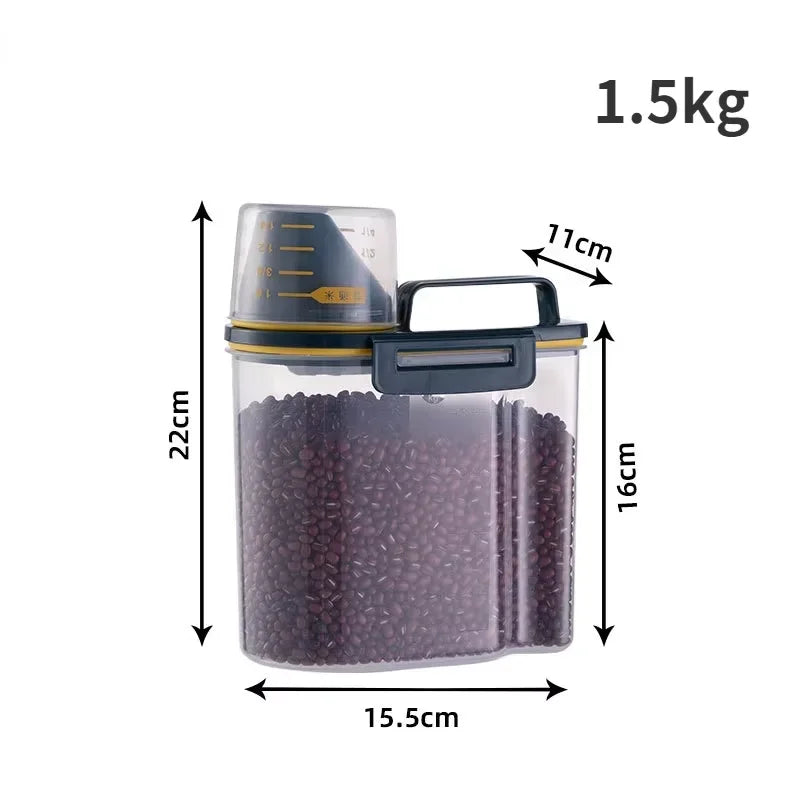 Ultimate Pet Food Storage Container with Measuring Cup – Keep Your Furry Friend's Food Fresh!