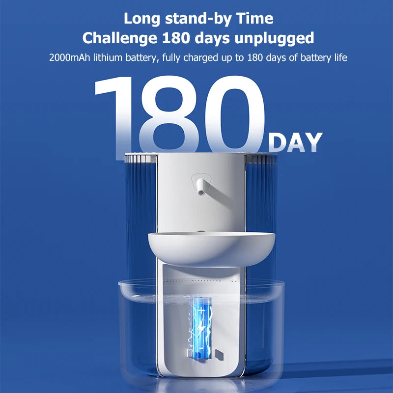 Ultimate Smart Pet Water Dispenser - Wireless Cat and Dog Water Fountain with Rechargeable Convenience