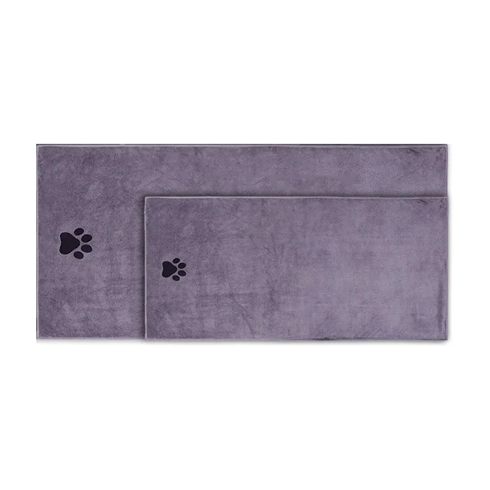 Ultra-Absorbent Microfiber Bath Towel for Pets - Quick-Drying and Soft Comfort