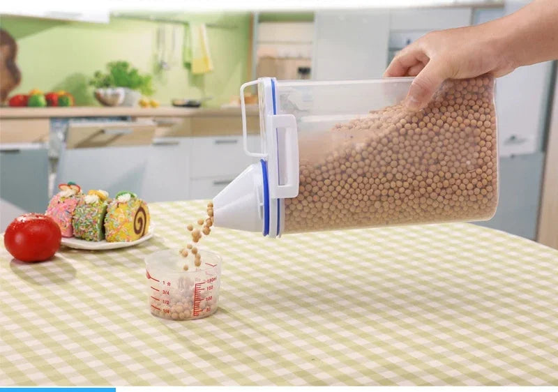 Ultimate Pet Food Storage Container with Measuring Cup – Keep Your Furry Friend's Food Fresh!