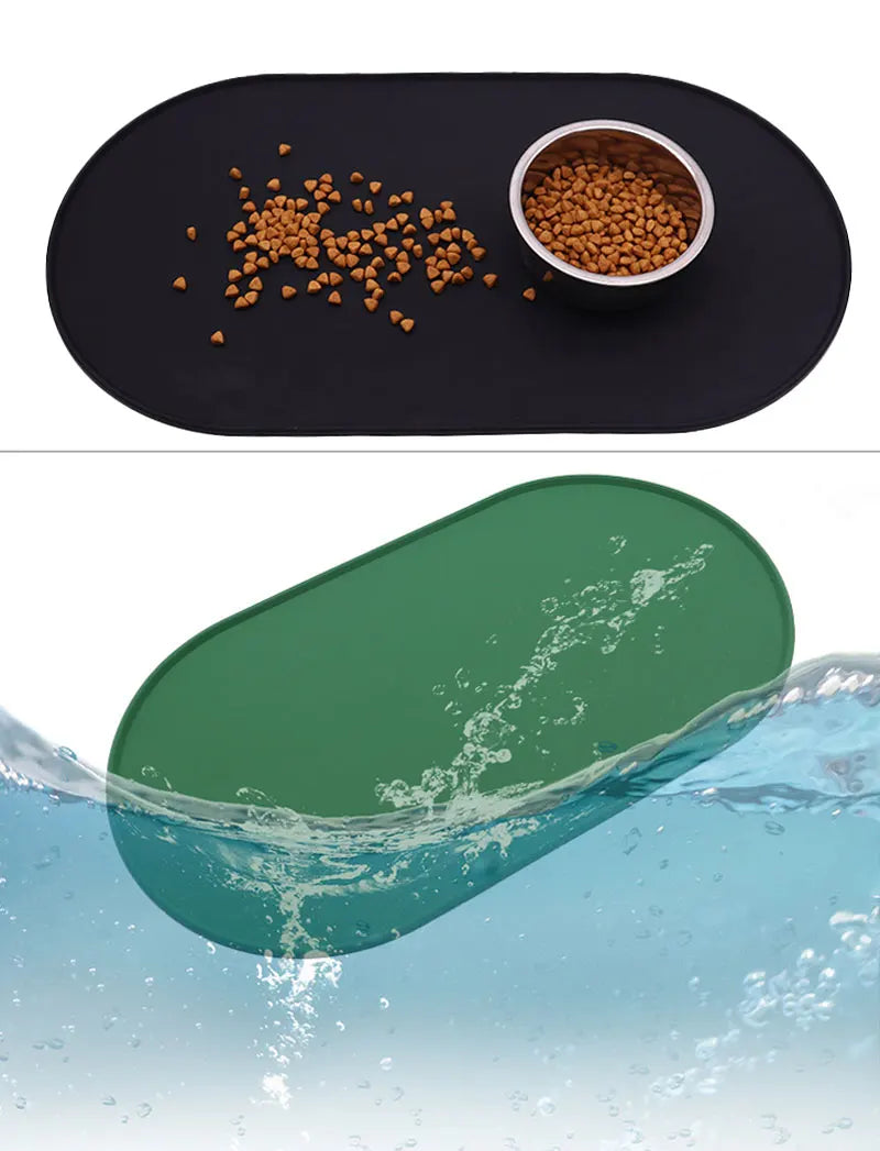 Say Goodbye to Messy Mealtimes with Our Non-Slip Silicone Bowl Mat for Pets!