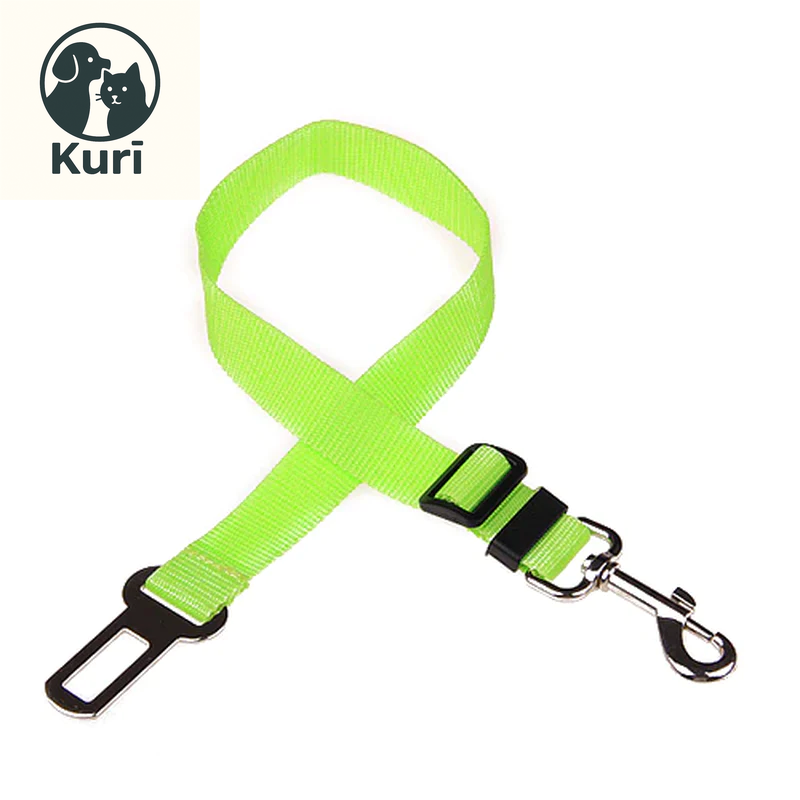 Adjustable Pet Car Seat Belt for Dogs and Cats - Durable Nylon Safety Harness with Easy-Clip Design