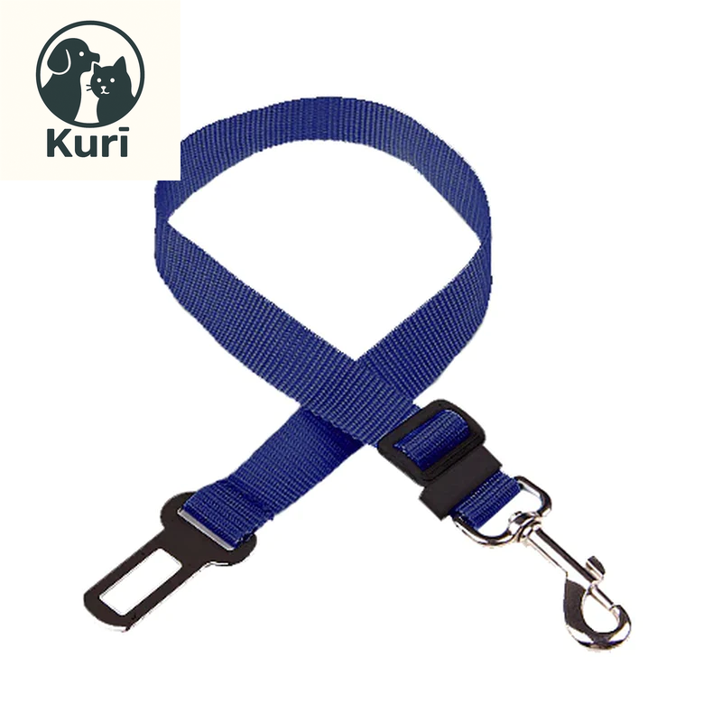Adjustable Pet Car Seat Belt for Dogs and Cats - Durable Nylon Safety Harness with Easy-Clip Design