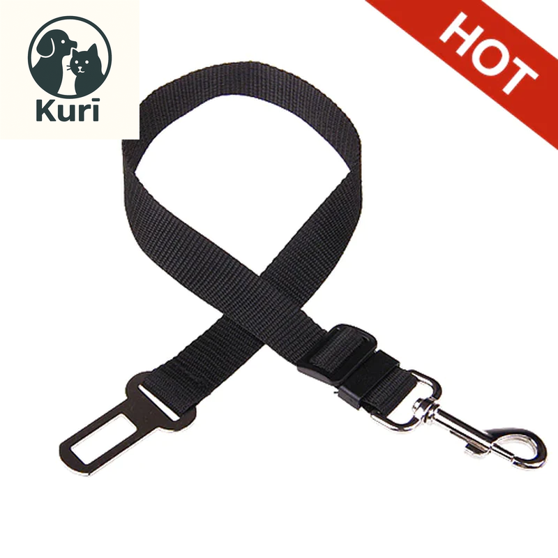 Adjustable Pet Car Seat Belt for Dogs and Cats - Durable Nylon Safety Harness with Easy-Clip Design