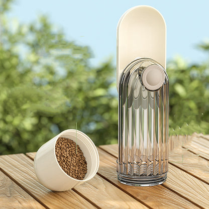 2 in 1 Pet Water Cup Segment Design Green Dog Walking Portable Drinking Cup Dog Feeding Supplies Pet Supplies Dog Walking Water Feeder Pets Products