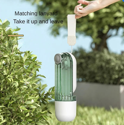Portable 2-in-1 Green Pet Water Cup - Ideal for Dog Walking and Outdoor Feeding!