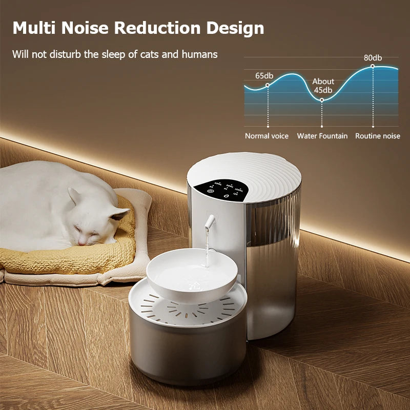 Ultimate Smart Pet Water Dispenser - Wireless Cat and Dog Water Fountain with Rechargeable Convenience