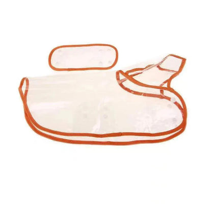 The Poodle's Perfect Rain Jacket: Transparent Hooded Raincoat for Dapper Dogs!