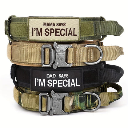 Ultimate Heavy Duty Tactical Dog Collar with Control Handle for Training and Outdoor Adventures