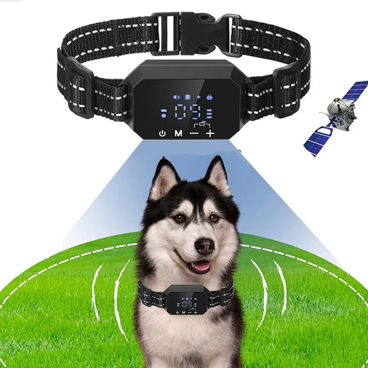 Advanced GPS Wireless Dog Fence with Adjustable Shocking and Vibration Modes - Up to 3300 Ft Range, Rechargeable and Waterproof