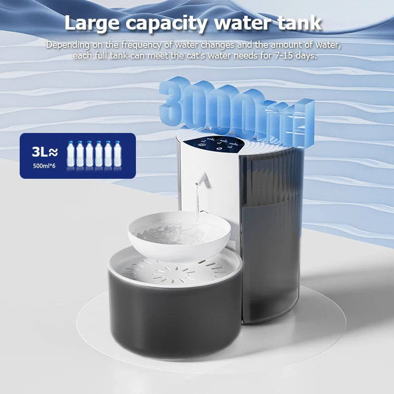 Ultimate Smart Pet Water Dispenser - Wireless Cat and Dog Water Fountain with Rechargeable Convenience