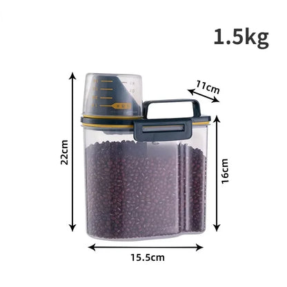 Ultimate Pet Food Storage Container with Measuring Cup – Keep Your Furry Friend's Food Fresh!