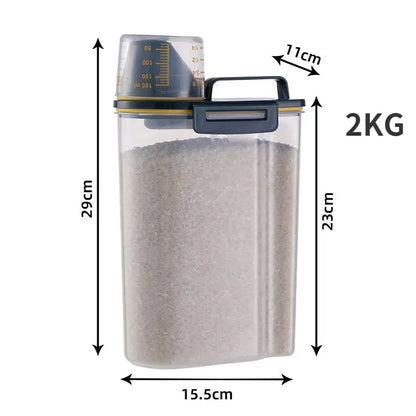 Ultimate Pet Food Storage Container with Measuring Cup – Keep Your Furry Friend's Food Fresh!