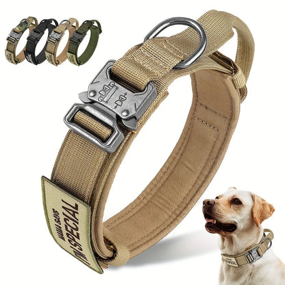 Ultimate Heavy Duty Tactical Dog Collar with Control Handle for Training and Outdoor Adventures