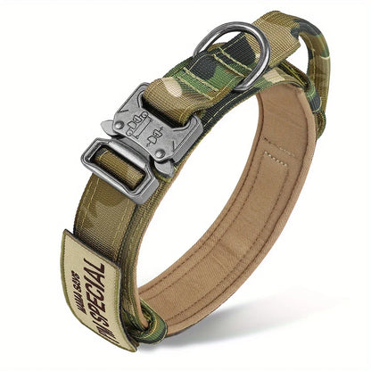 Ultimate Heavy Duty Tactical Dog Collar with Control Handle for Training and Outdoor Adventures