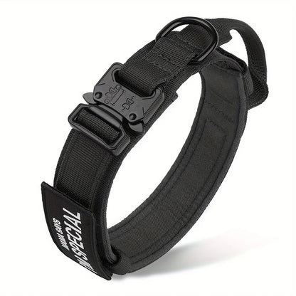Ultimate Heavy Duty Tactical Dog Collar with Control Handle for Training and Outdoor Adventures