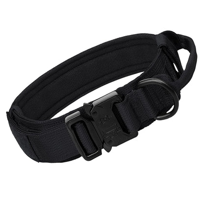 Ultimate Heavy Duty Tactical Dog Collar with Control Handle for Training and Outdoor Adventures