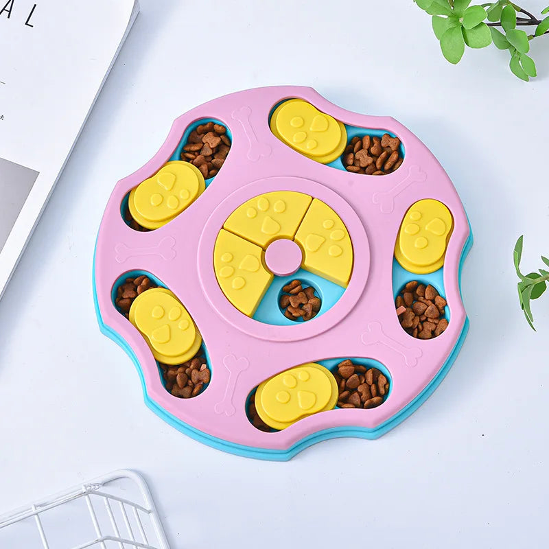 Engaging Dog Puzzle Toy: Slow Feeder Interactive Bowl for Smart Eating and Fun Games