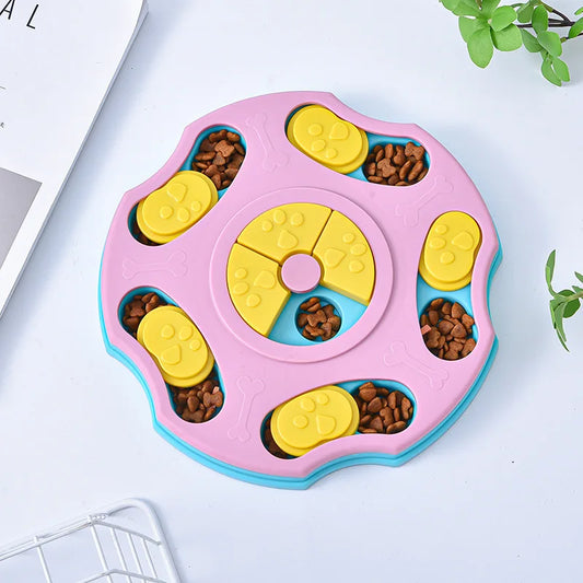 Engaging Dog Puzzle Toy: Slow Feeder Interactive Bowl for Smart Eating and Fun Games