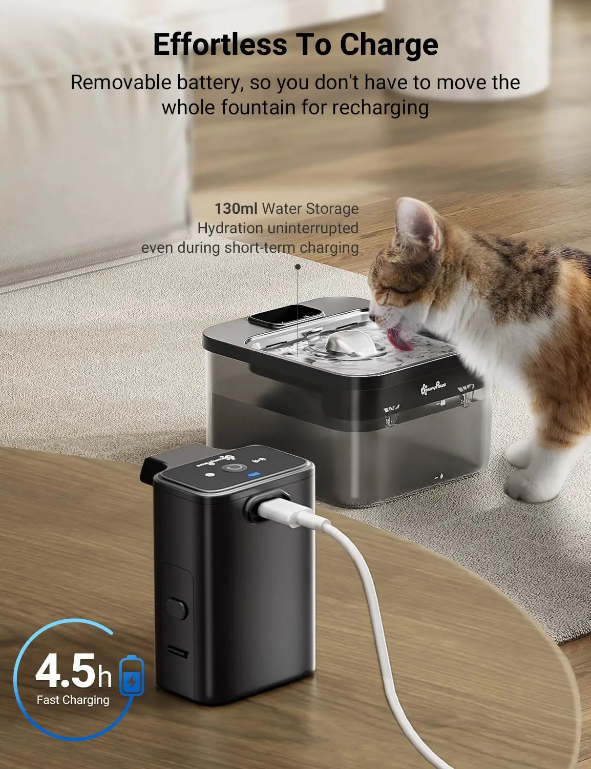 The Purr-fect Hydration Station: 2.5L Automatic Stainless Steel Cat Water Fountain – Battery-Powered, Wireless, and Whisker-Approved!