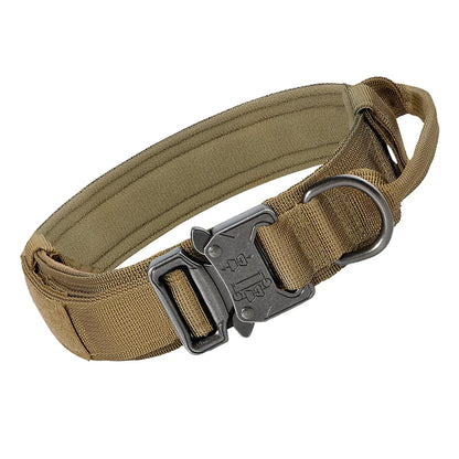 Ultimate Heavy Duty Tactical Dog Collar with Control Handle for Training and Outdoor Adventures