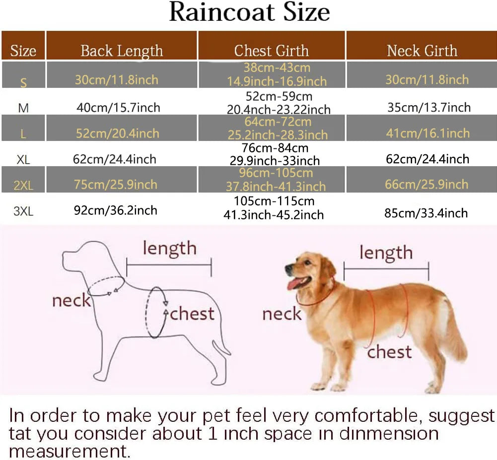 Stylish and Durable Hooded Raincoat for Dogs - Keep Your Pup Dry and Fashionable!