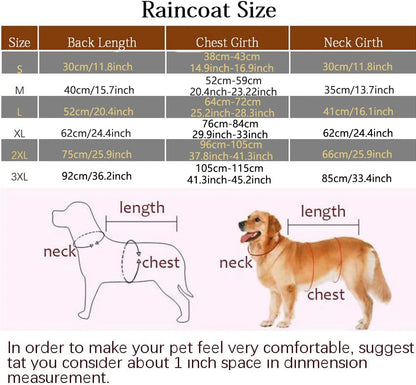 Stylish and Durable Hooded Raincoat for Dogs - Keep Your Pup Dry and Fashionable!