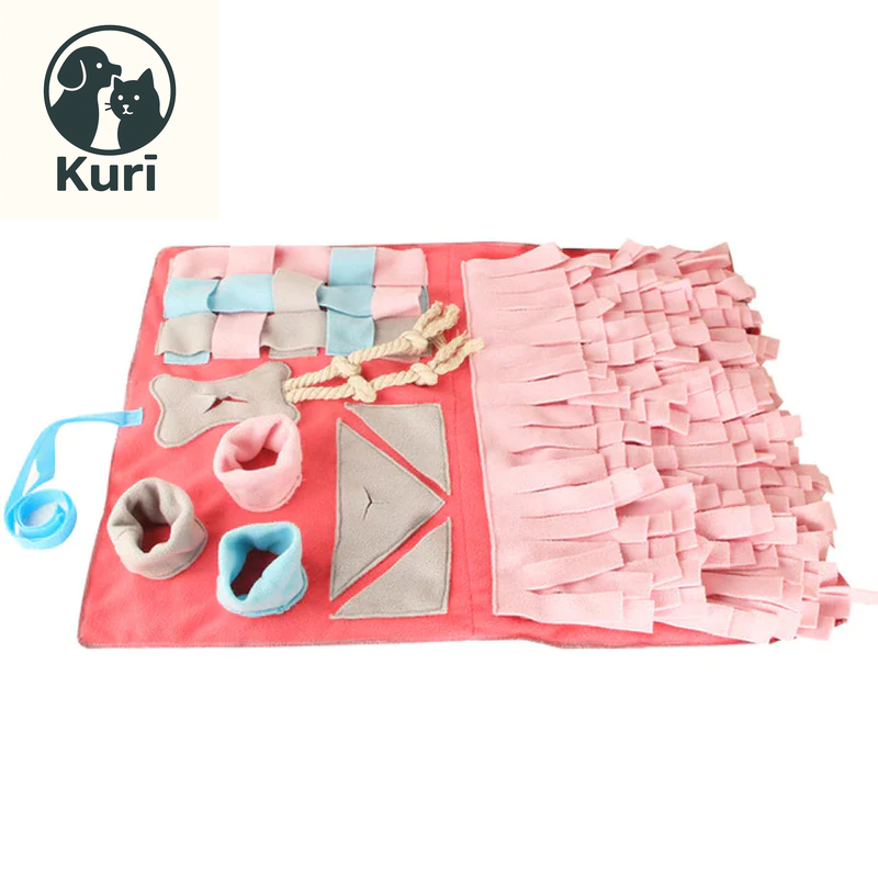 Engaging Snuffle Mat for Dogs - Furryforest Washable Anti-Slip Nose Training Blanket & Puzzle Toy