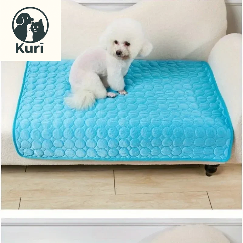 Premium Pet Self Cooling Mat - Ice Silk Cooling Pad for Dogs and Cats, Perfect for Beds, Kennels, Couches, and Floors