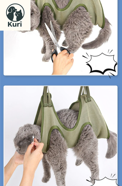 Cat Grooming Nail Cutting anti Scratch Bite Fixed Bag Bath Trimming Restraint Bag Pet Beauty Hammock Hanging Pet Supplies Set