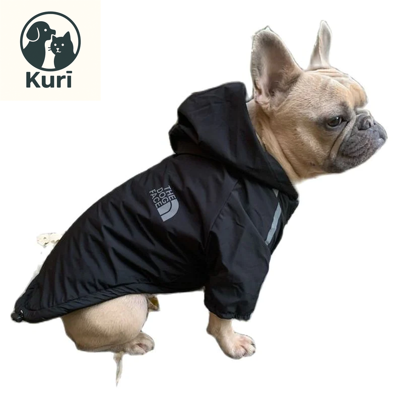 Autumn Winter Pet Dog Waterproof Warm Coat Cotton Hooded Jacket the Dog Face Small Dogs Cat Reflective Pet Clothes Winter Coat