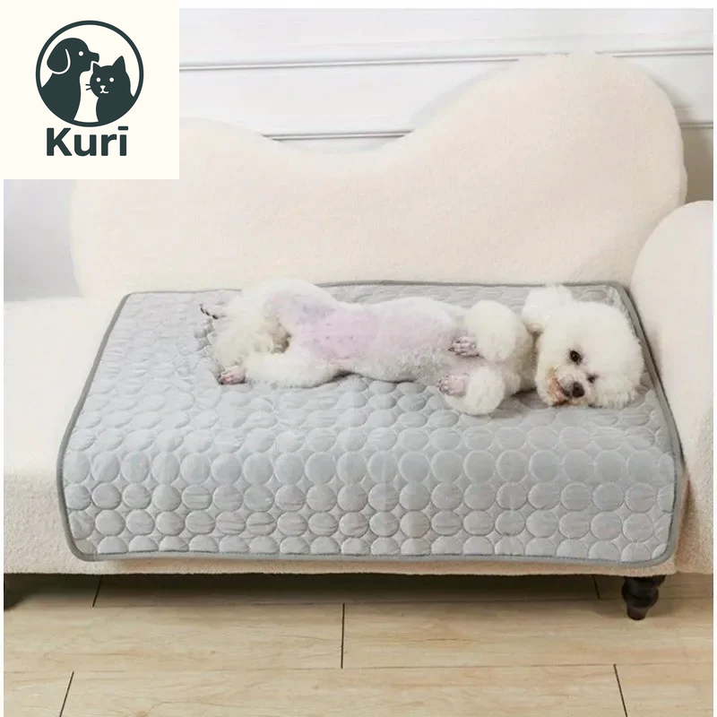 Premium Pet Self Cooling Mat - Ice Silk Cooling Pad for Dogs and Cats, Perfect for Beds, Kennels, Couches, and Floors