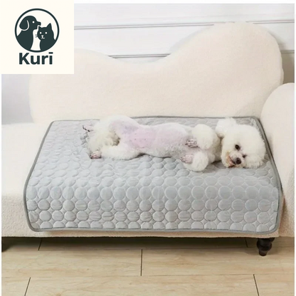 Premium Pet Self Cooling Mat - Ice Silk Cooling Pad for Dogs and Cats, Perfect for Beds, Kennels, Couches, and Floors