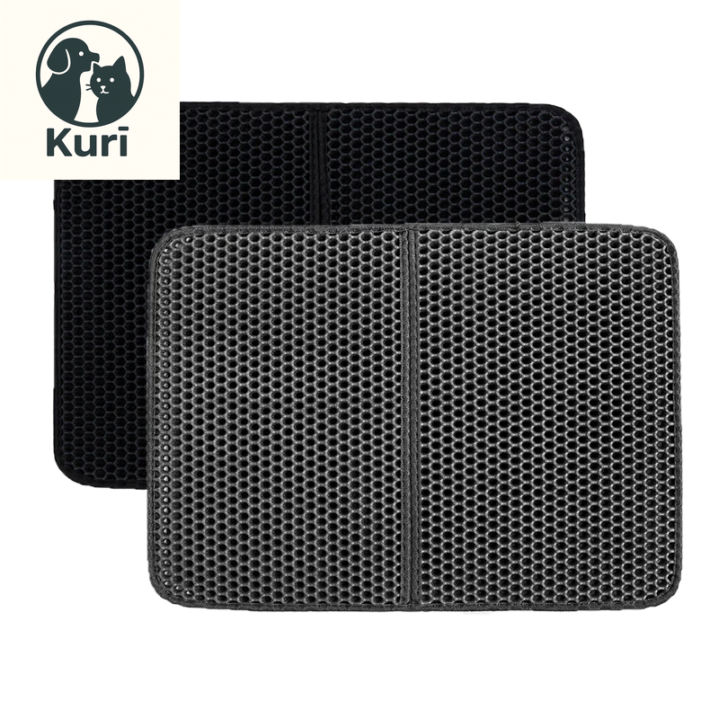 Pet Cat Litter Mat Waterproof EVA Double Layer Cat Litter Trapping Pet Litter Box Mat Clean Pad Products for Cats Accessories