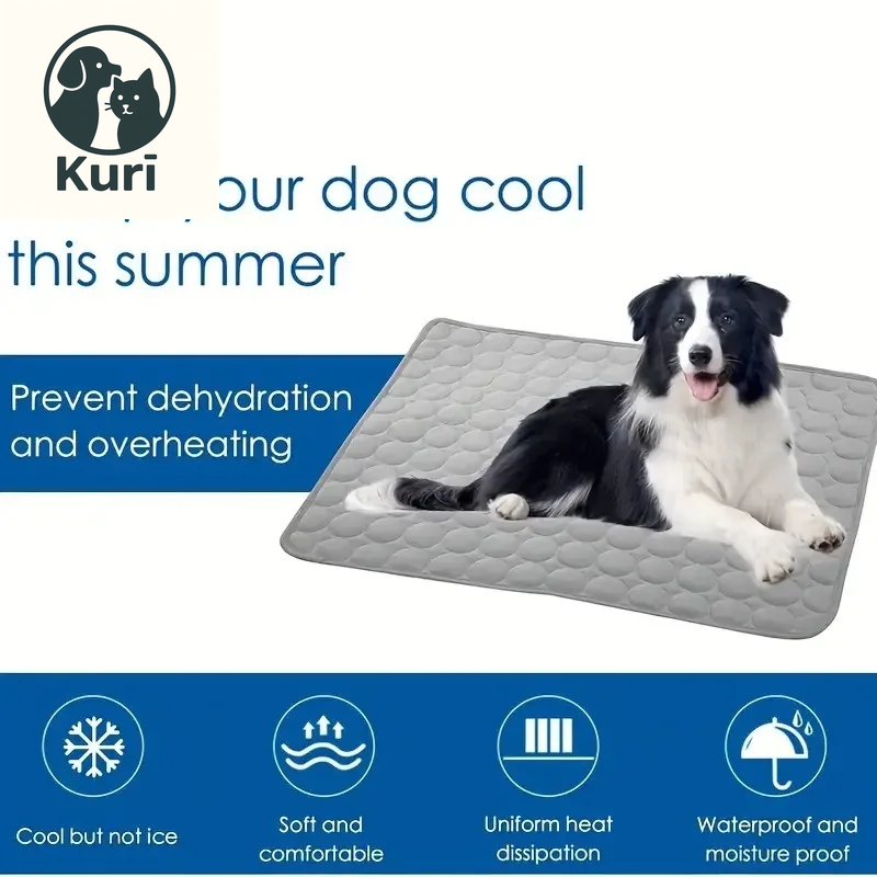 Premium Pet Self Cooling Mat - Ice Silk Cooling Pad for Dogs and Cats, Perfect for Beds, Kennels, Couches, and Floors