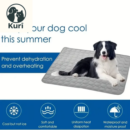 Premium Pet Self Cooling Mat - Ice Silk Cooling Pad for Dogs and Cats, Perfect for Beds, Kennels, Couches, and Floors