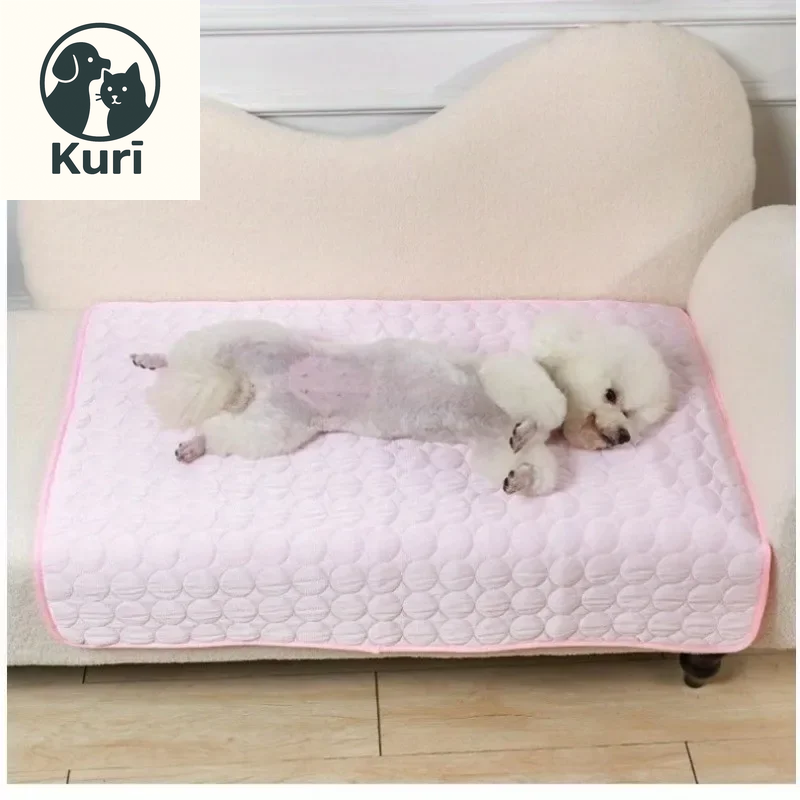 Premium Pet Self Cooling Mat - Ice Silk Cooling Pad for Dogs and Cats, Perfect for Beds, Kennels, Couches, and Floors