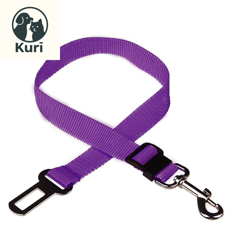 Adjustable Pet Car Seat Belt for Dogs and Cats - Durable Nylon Safety Harness with Easy-Clip Design