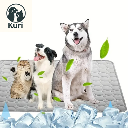 Premium Pet Self Cooling Mat - Ice Silk Cooling Pad for Dogs and Cats, Perfect for Beds, Kennels, Couches, and Floors