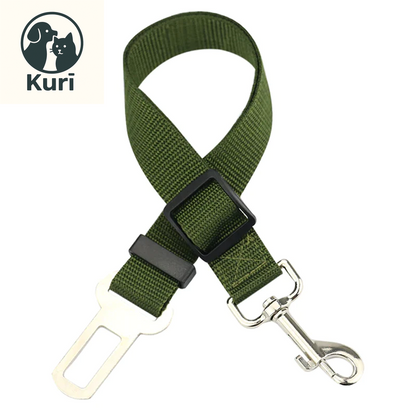 Adjustable Pet Car Seat Belt for Dogs and Cats - Durable Nylon Safety Harness with Easy-Clip Design