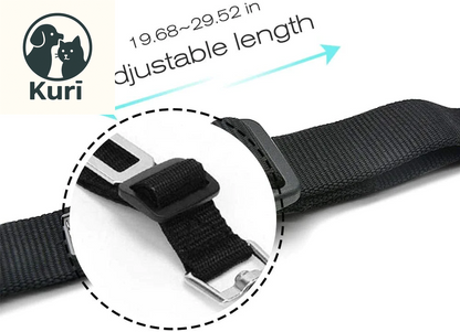 Adjustable Pet Car Seat Belt for Dogs and Cats - Durable Nylon Safety Harness with Easy-Clip Design