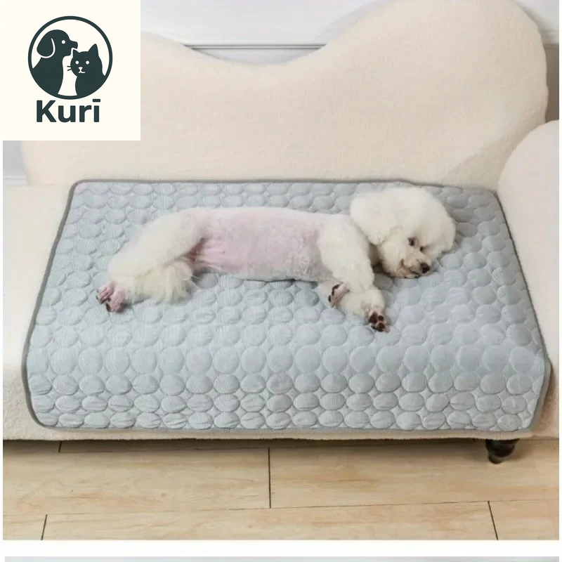 Premium Pet Self Cooling Mat - Ice Silk Cooling Pad for Dogs and Cats, Perfect for Beds, Kennels, Couches, and Floors