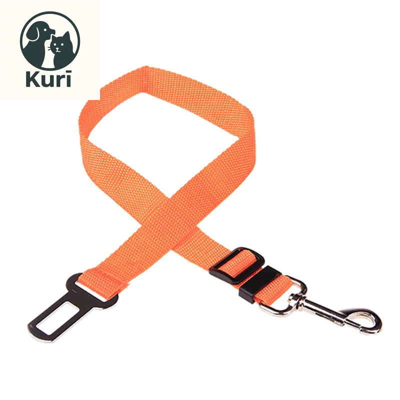 Adjustable Pet Car Seat Belt for Dogs and Cats - Durable Nylon Safety Harness with Easy-Clip Design